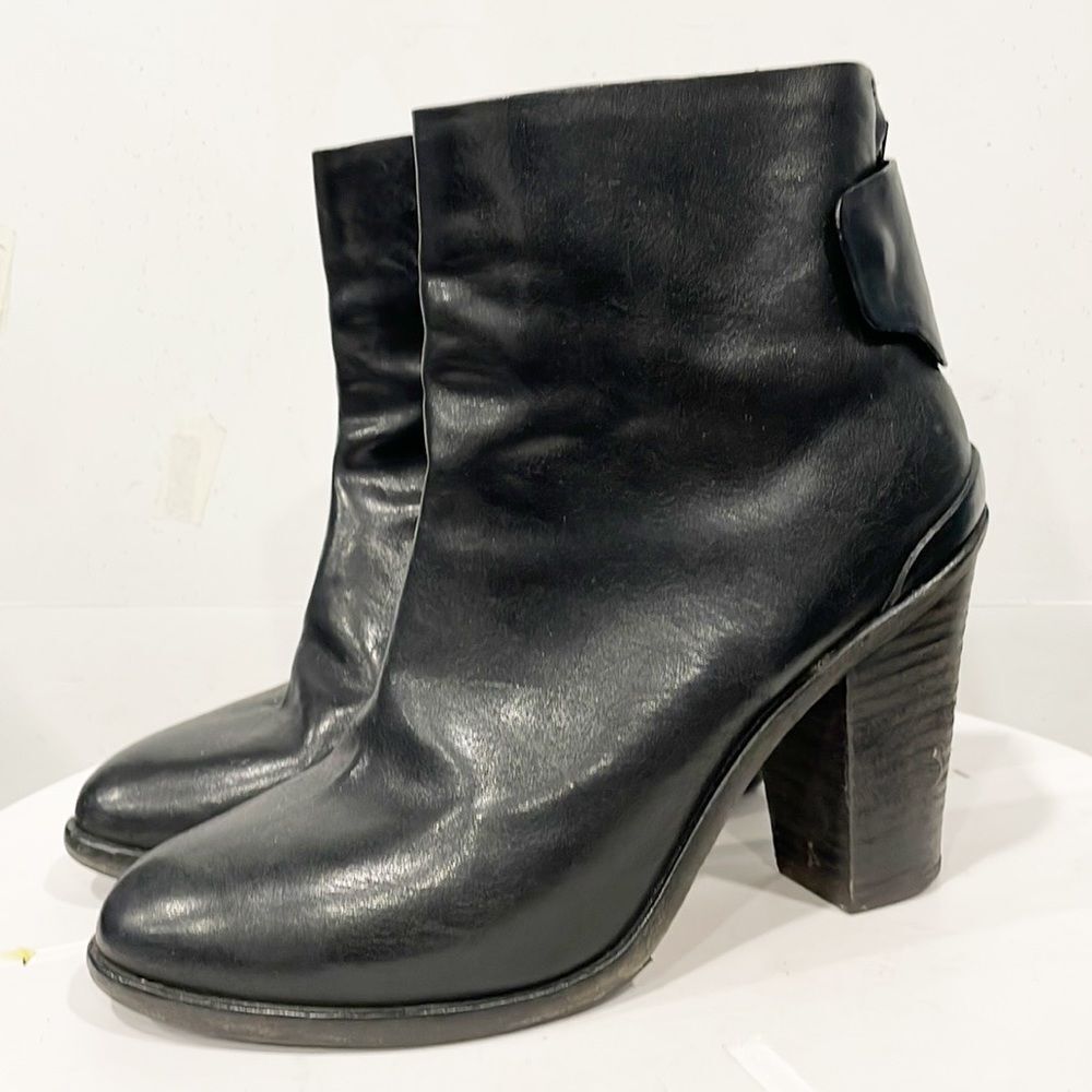 RAG &‎ BONE Womens Boots Newbury Classic Genuine Leather Ankle Black 40/ 9.5